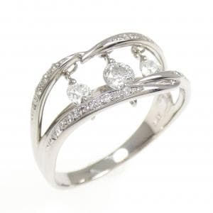 K18WG ダイヤモンド リング 0.50CT