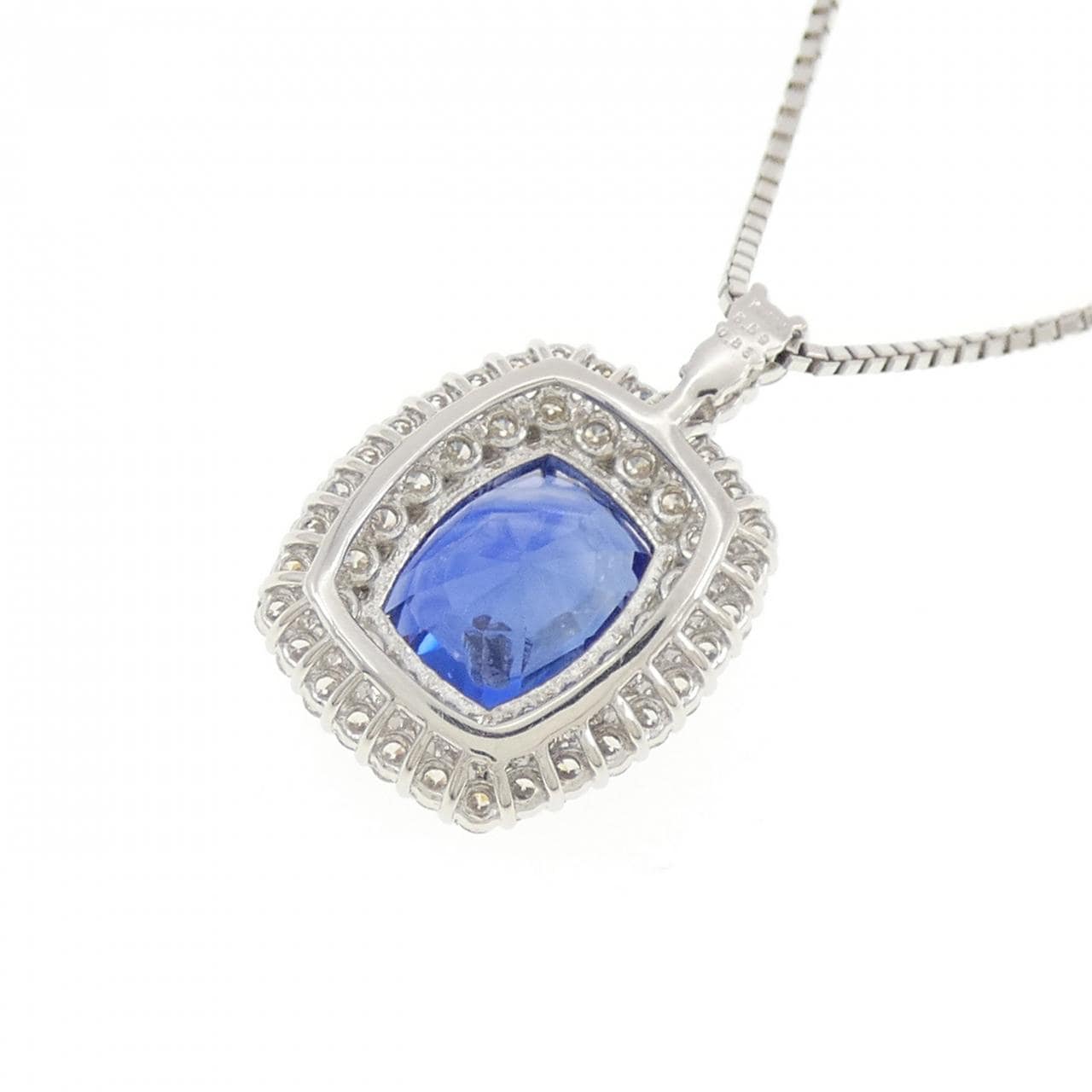 【リメイク】PT 非加熱 サファイヤ ネックレス 5.69CT スリランカ産