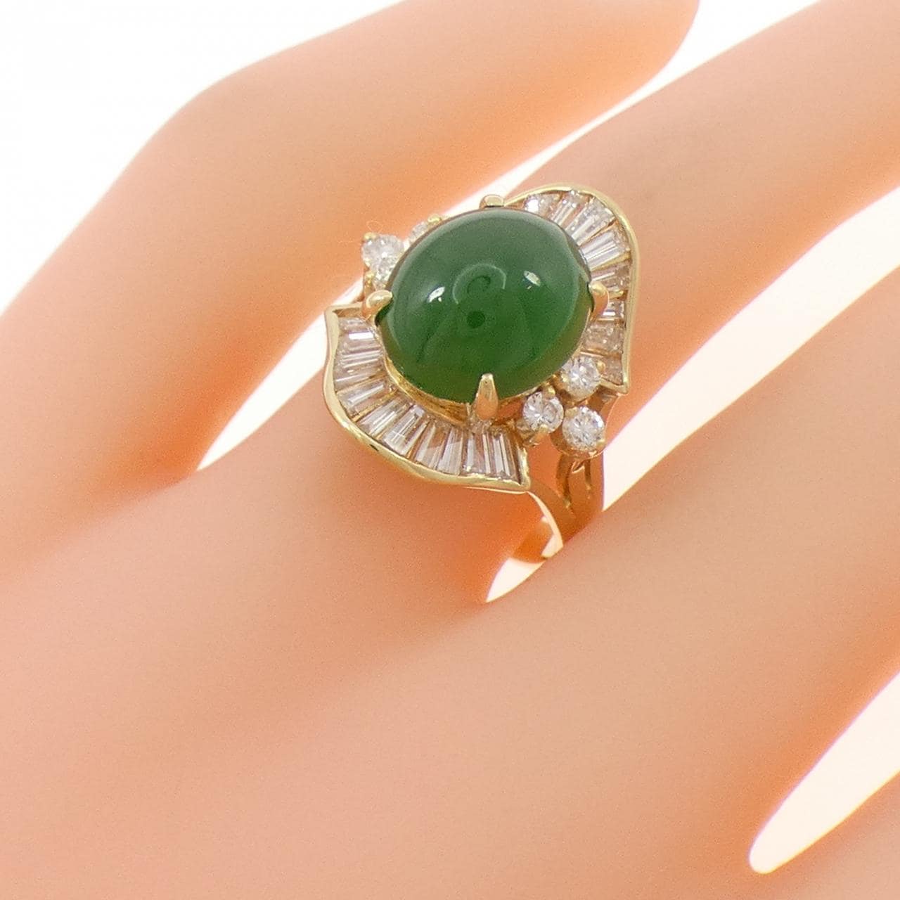 750YG ヒスイ リング