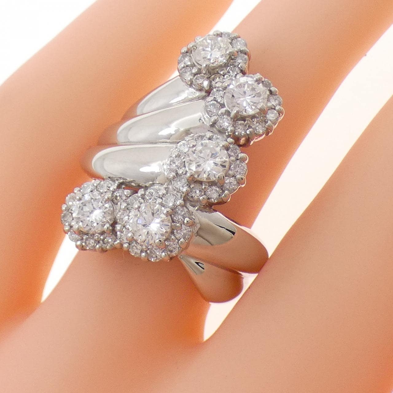 PT900 ダイヤモンド リング 1.64CT