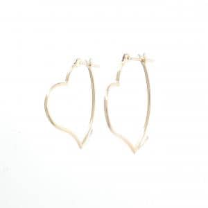 K18PG ハート ピアス