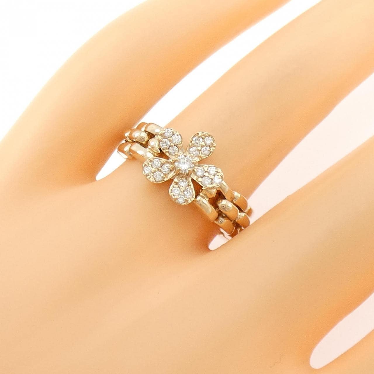 ポンテヴェキオ フラワー ダイヤモンド リング 0.20CT