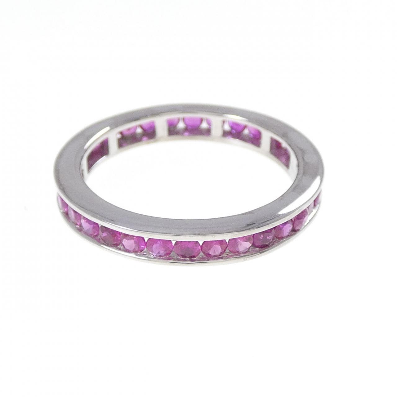 K18WG Full Eternity Ruby Ring 1.00CT