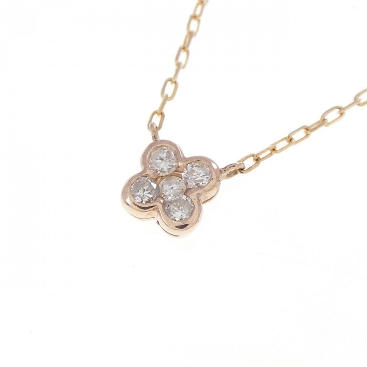 K10PG ダイヤモンド ネックレス 0.10CT