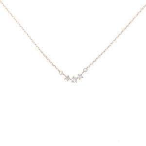 K18PG ダイヤモンド ネックレス 0.06CT