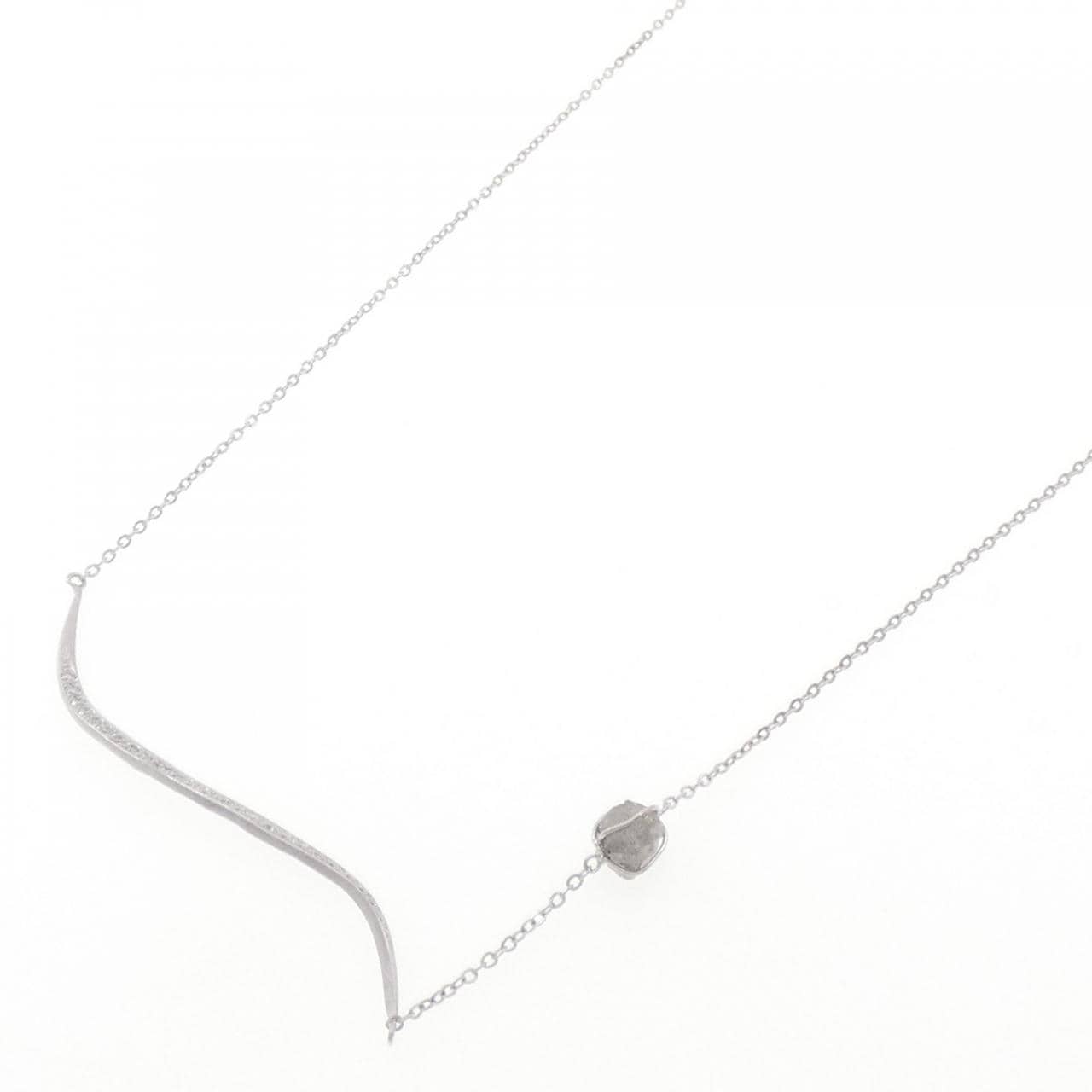 K18WG ダイヤモンド ネックレス 0.150CT