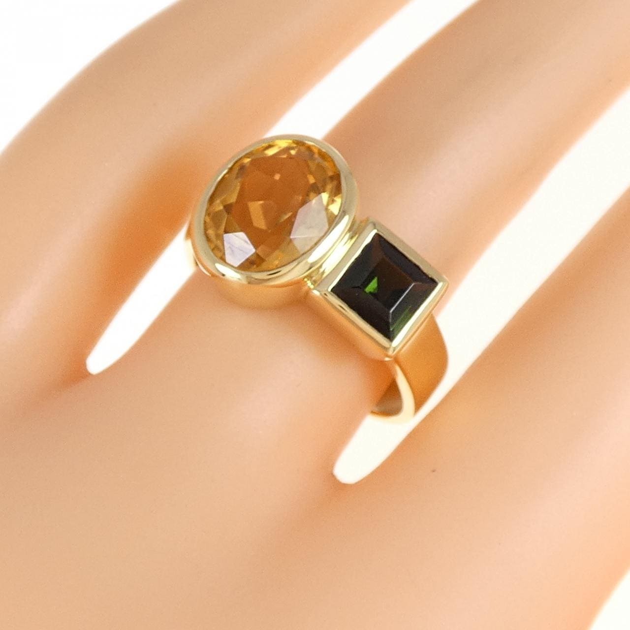 750YG Citrine Ring