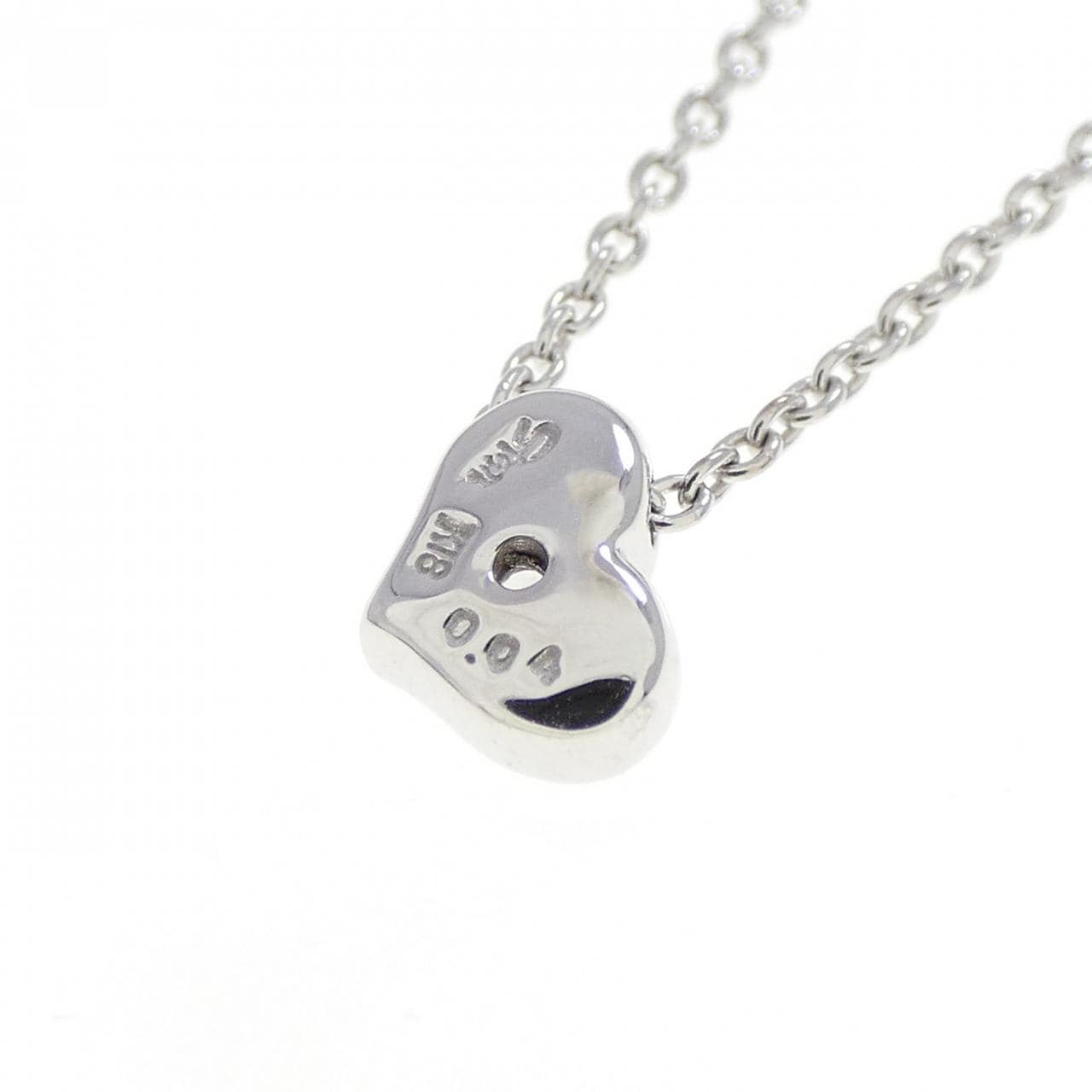 スタージュエリー ハート ダイヤモンド ネックレス 0.04CT
