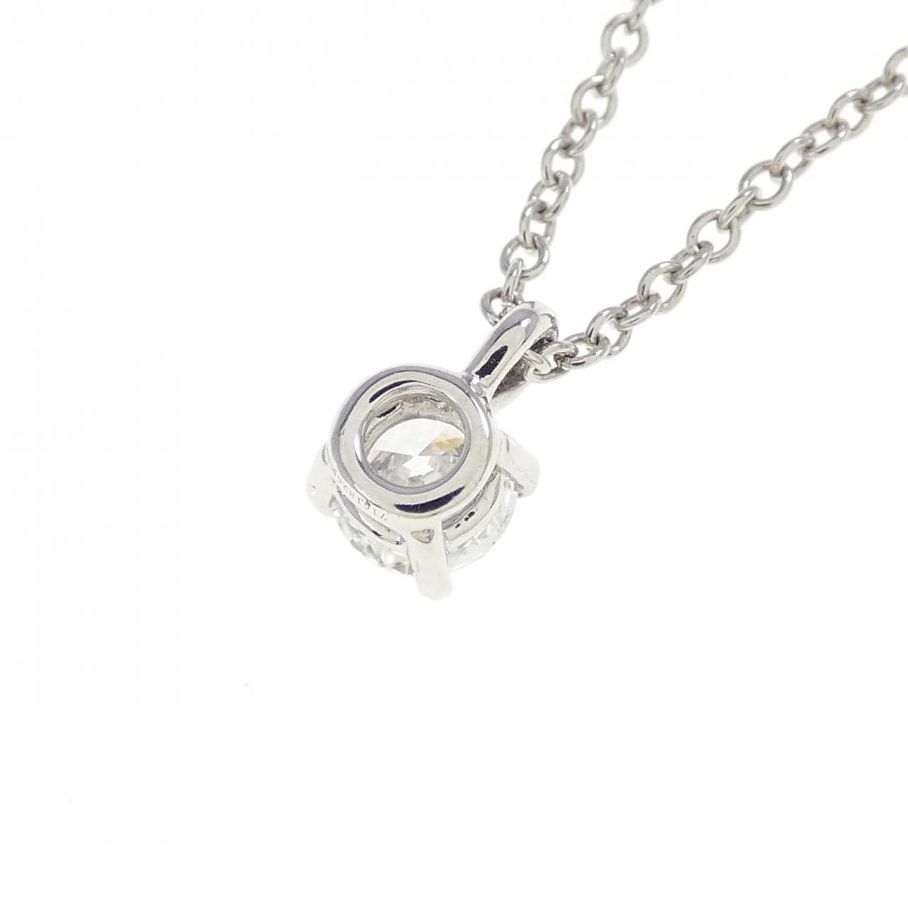 TIFFANY Solitaire Necklace 0.22CT E IF 3EXT