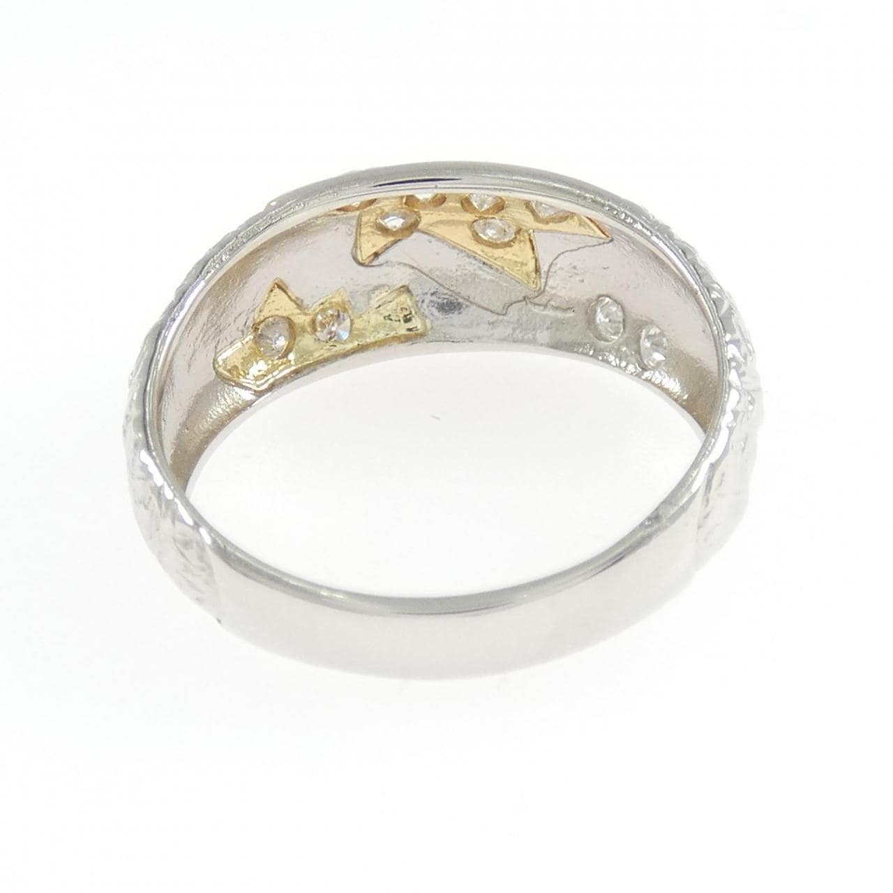 PT900/K18YG ダイヤモンド リング 0.22CT