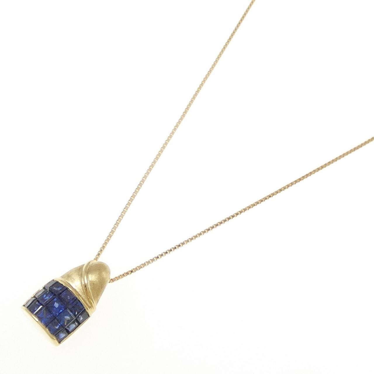 K18YG サファイヤ ネックレス 0.70CT