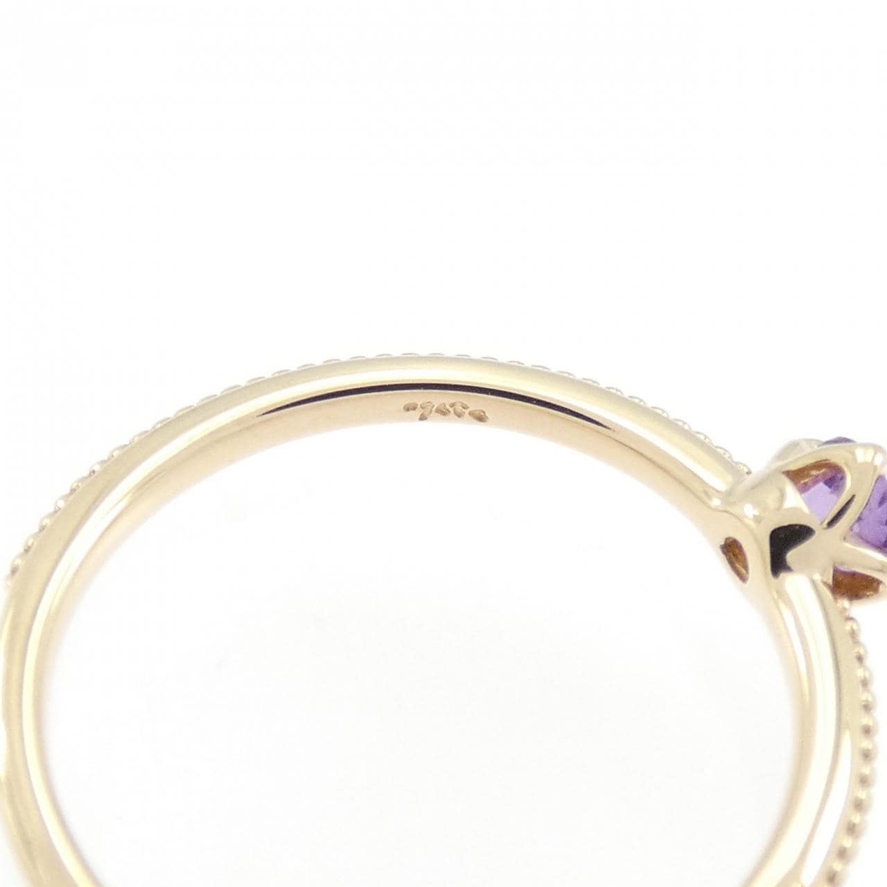 アガット アメジスト ピンキーリング