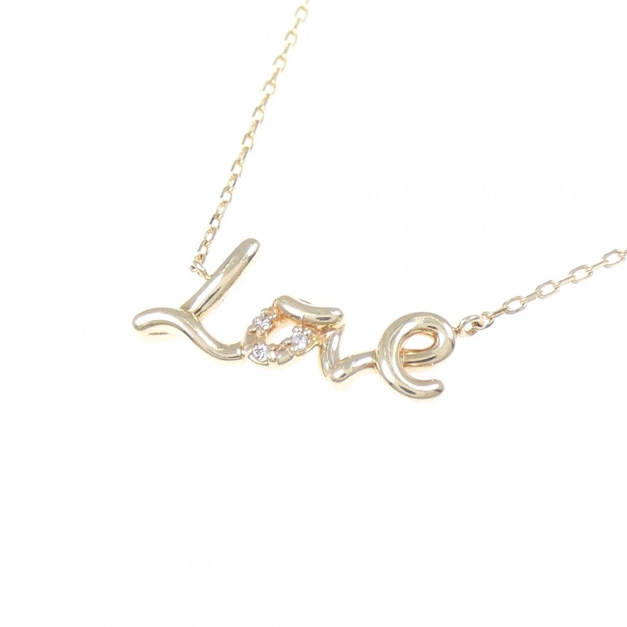 K10YG ダイヤモンド ネックレス 0.01CT