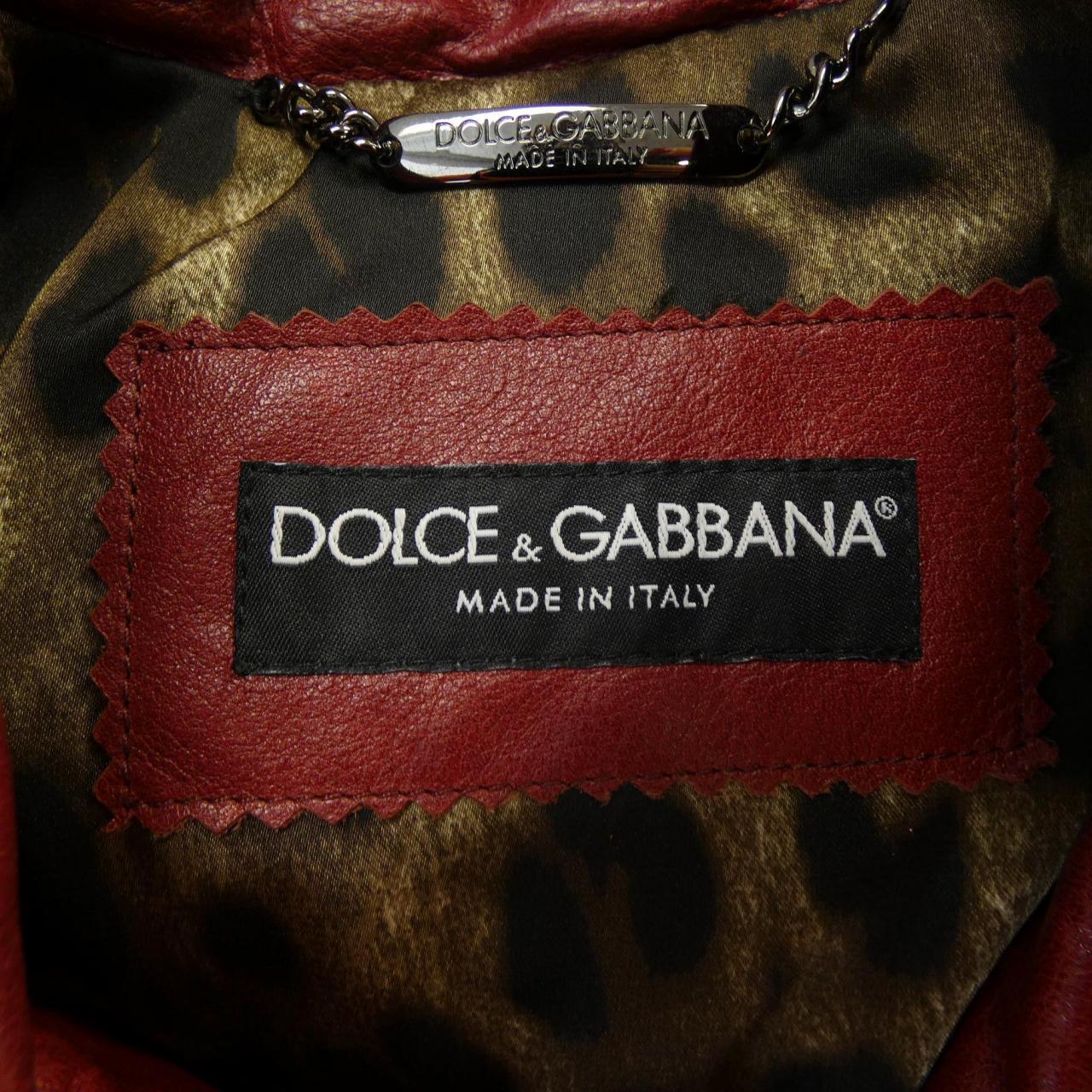ドルチェアンドガッバーナ DOLCE&GABBANA レザーライダースジャケット