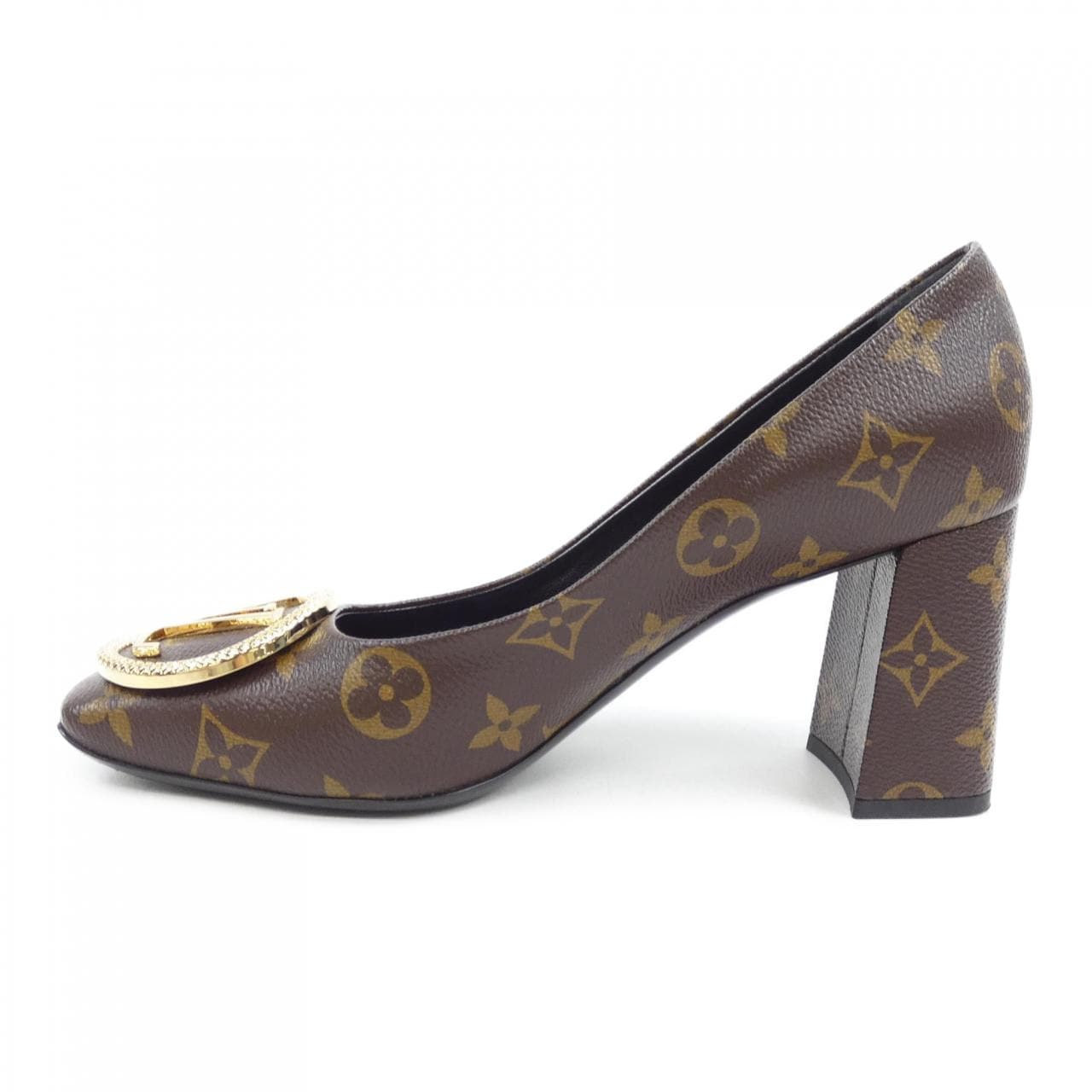 LOUIS VUITTON Vuitton LV Circle Madeleine 線高跟鞋