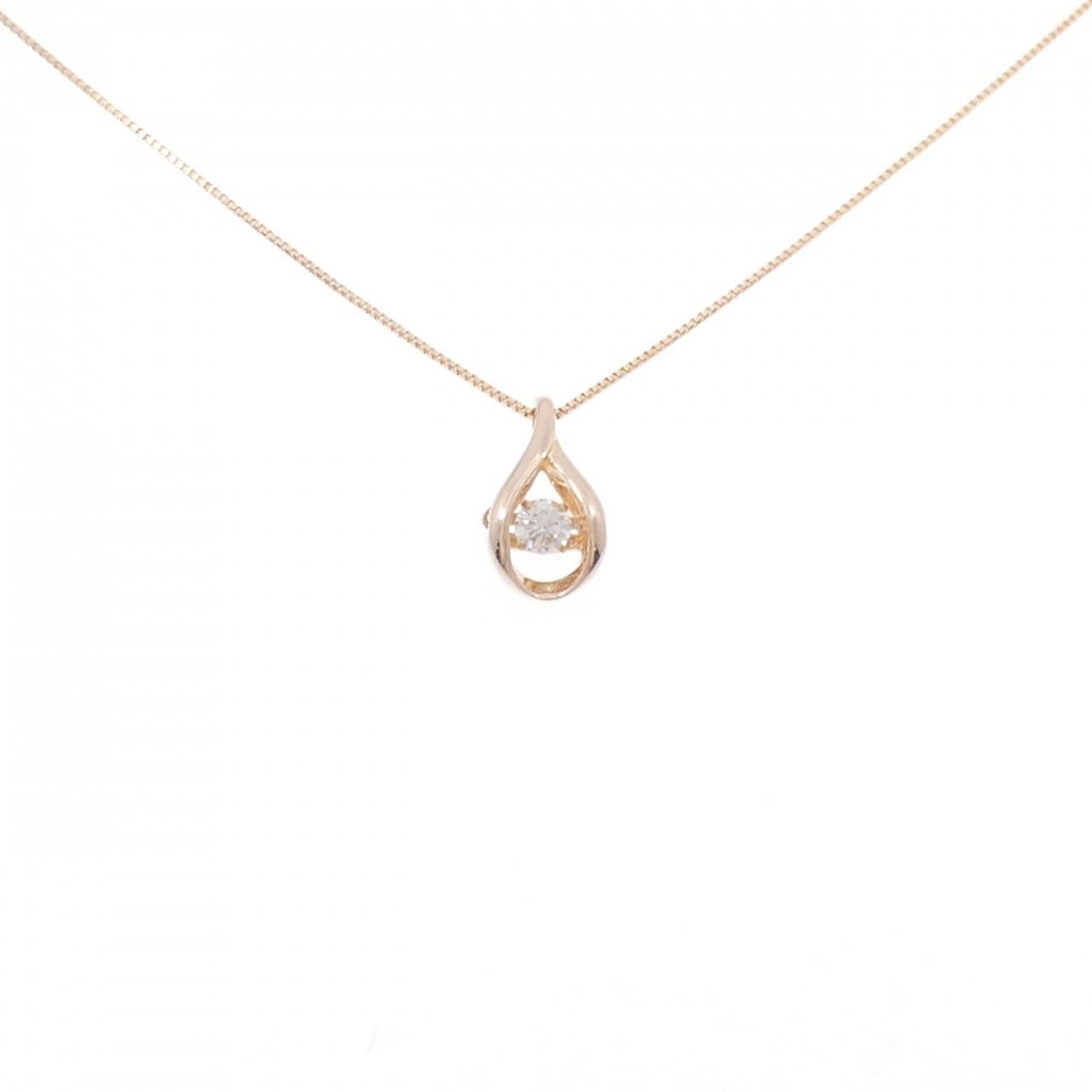 K18PG ダイヤモンド ネックレス 0.10CT
