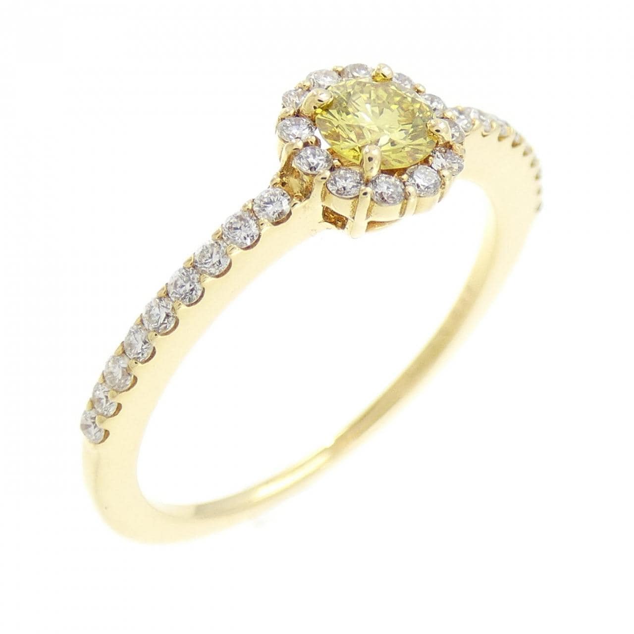 K18YG ダイヤモンド リング 0.220CT