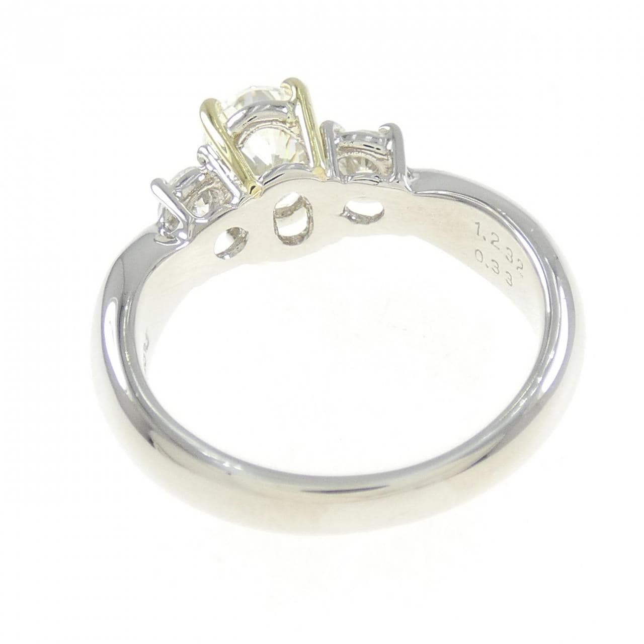 PT900/K18YG ダイヤモンド リング 1.232CT