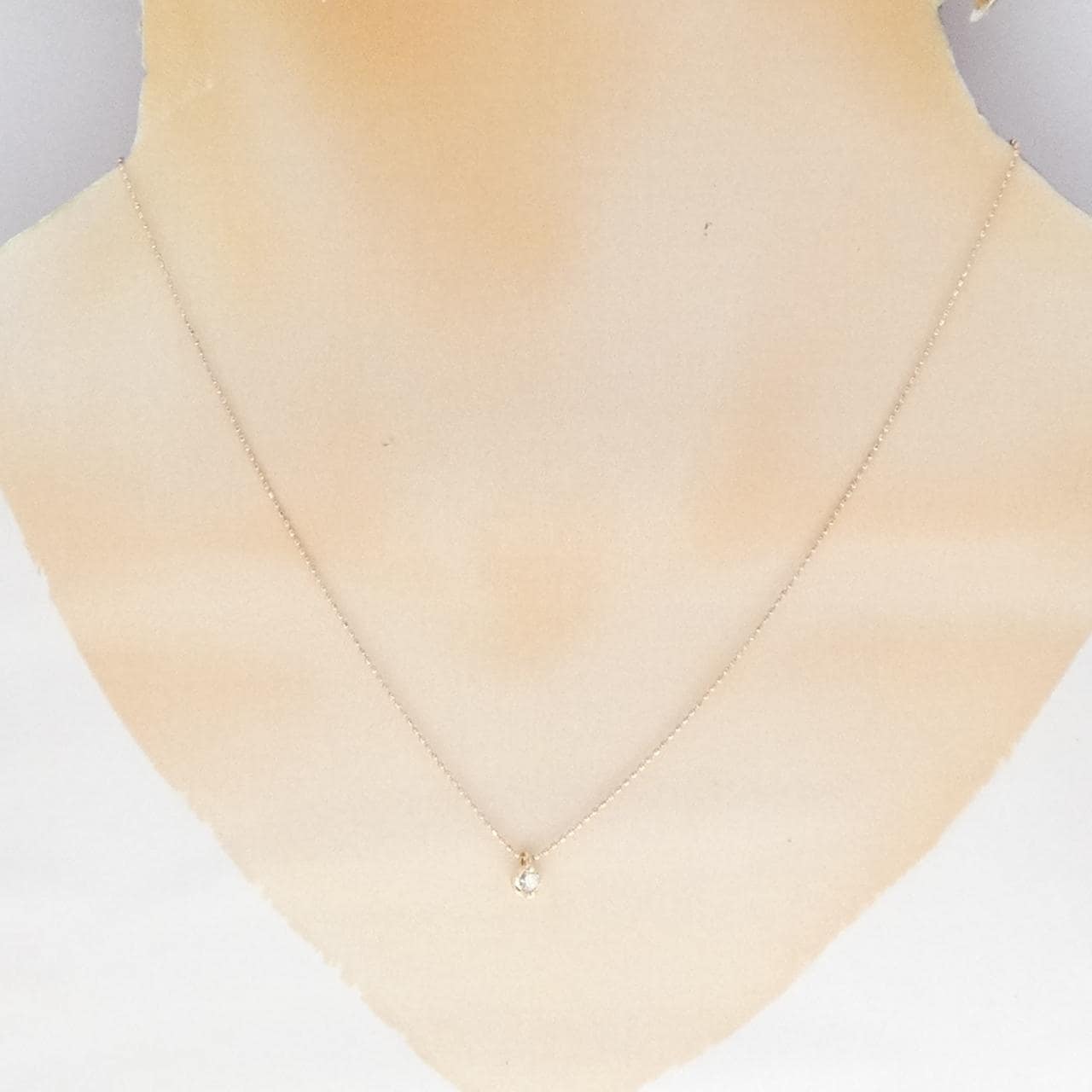 K10PG ダイヤモンド ネックレス 0.10CT