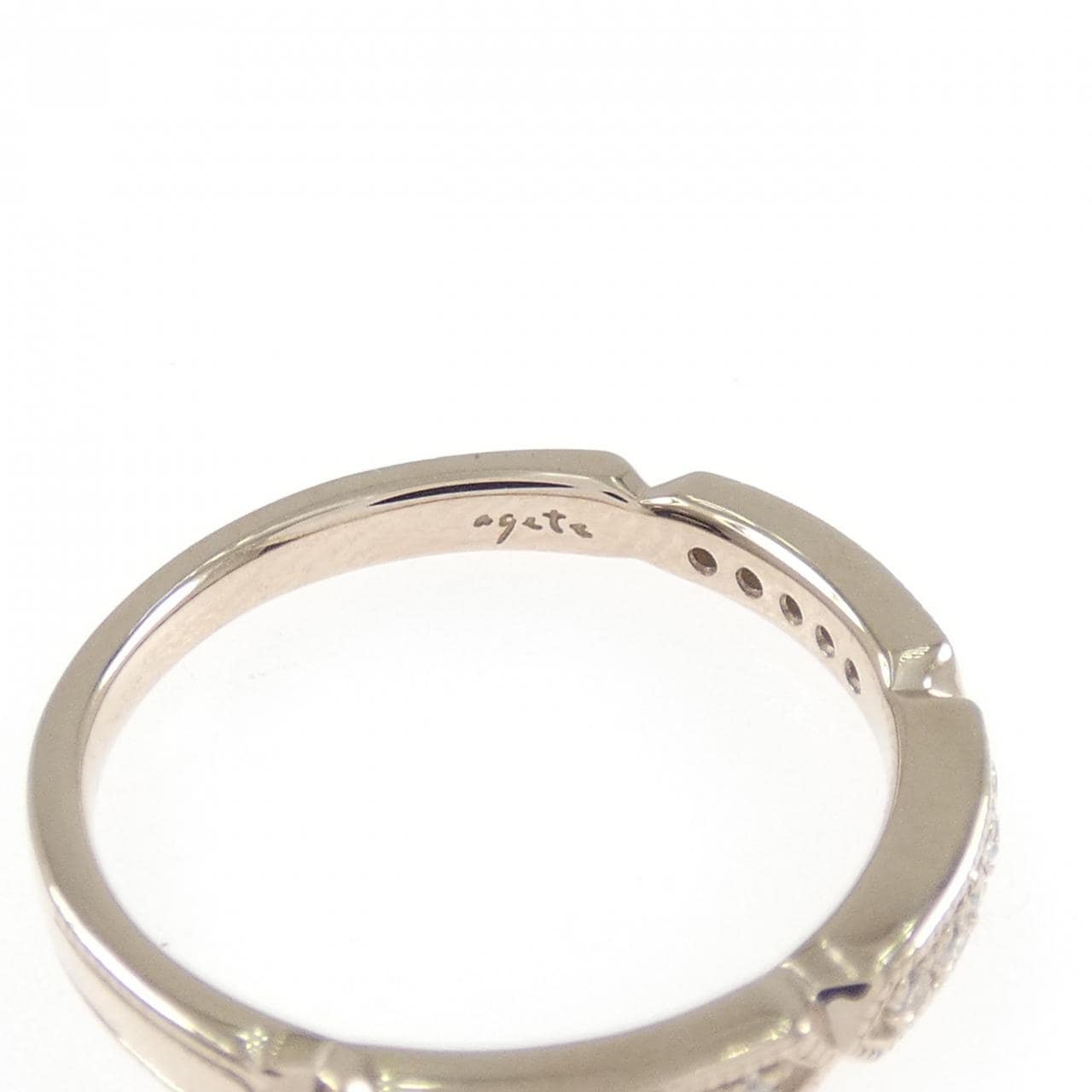 アガット ダイヤモンド リング 0.10CT