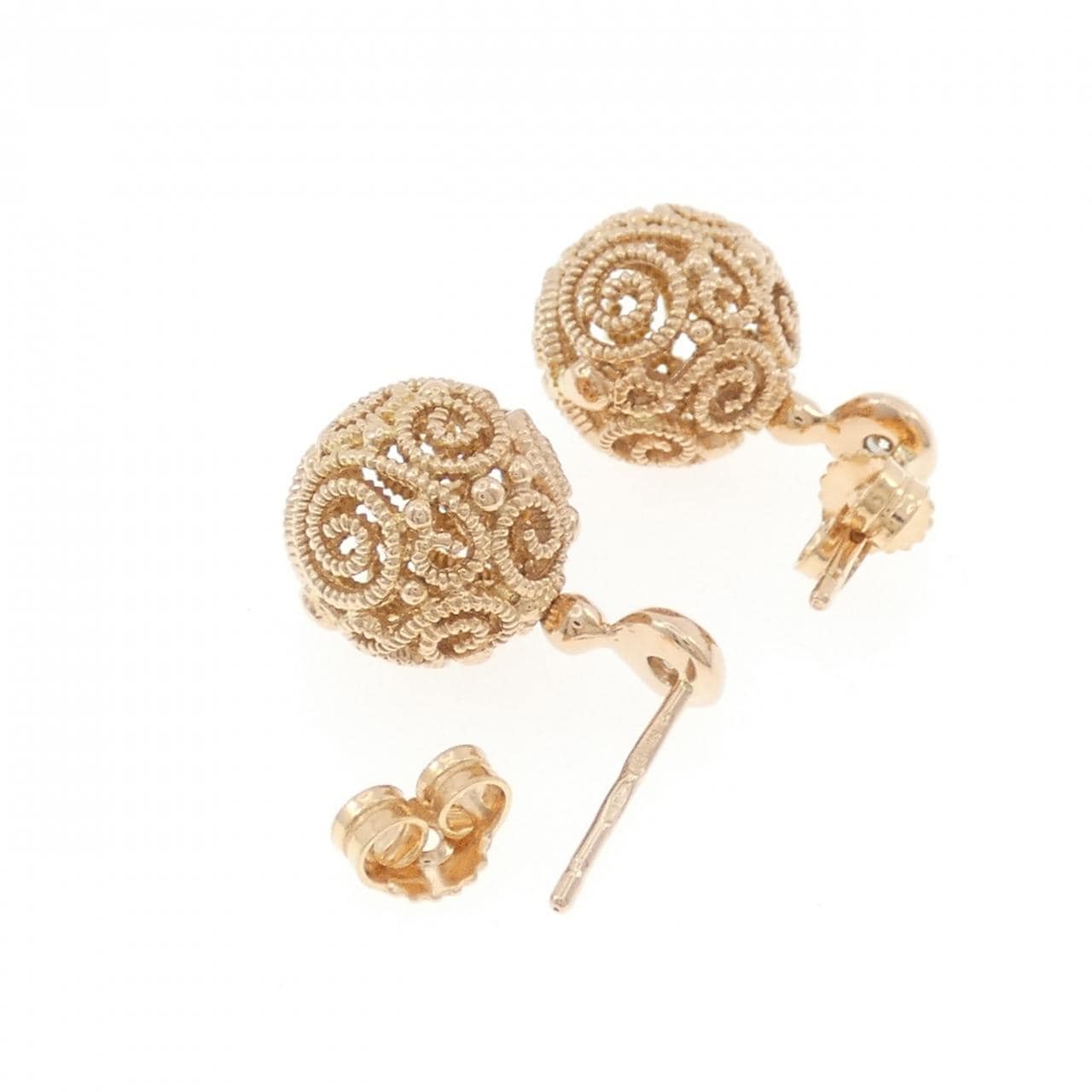 750PG ダイヤモンド ピアス