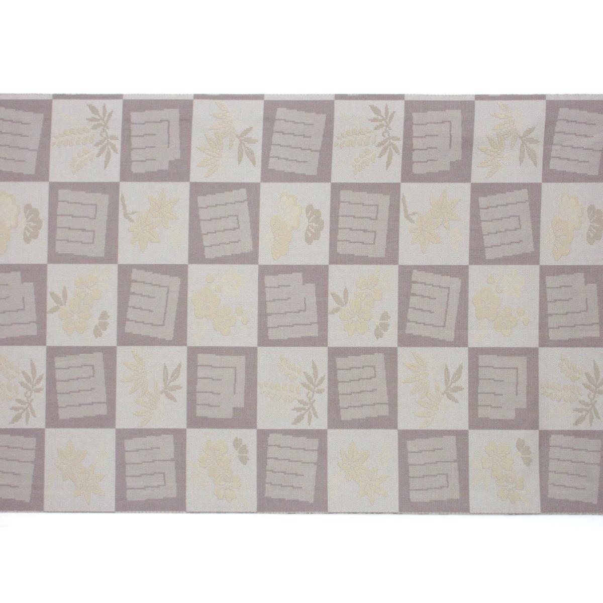 袋帯　全通柄　リバーシブル