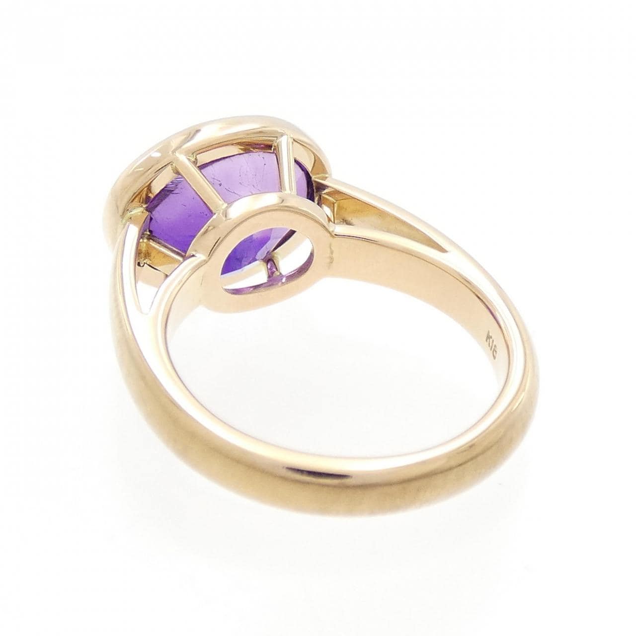 K18PG amethyst ring