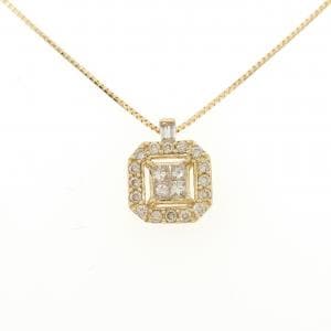 K18YG ダイヤモンド ネックレス 0.35CT