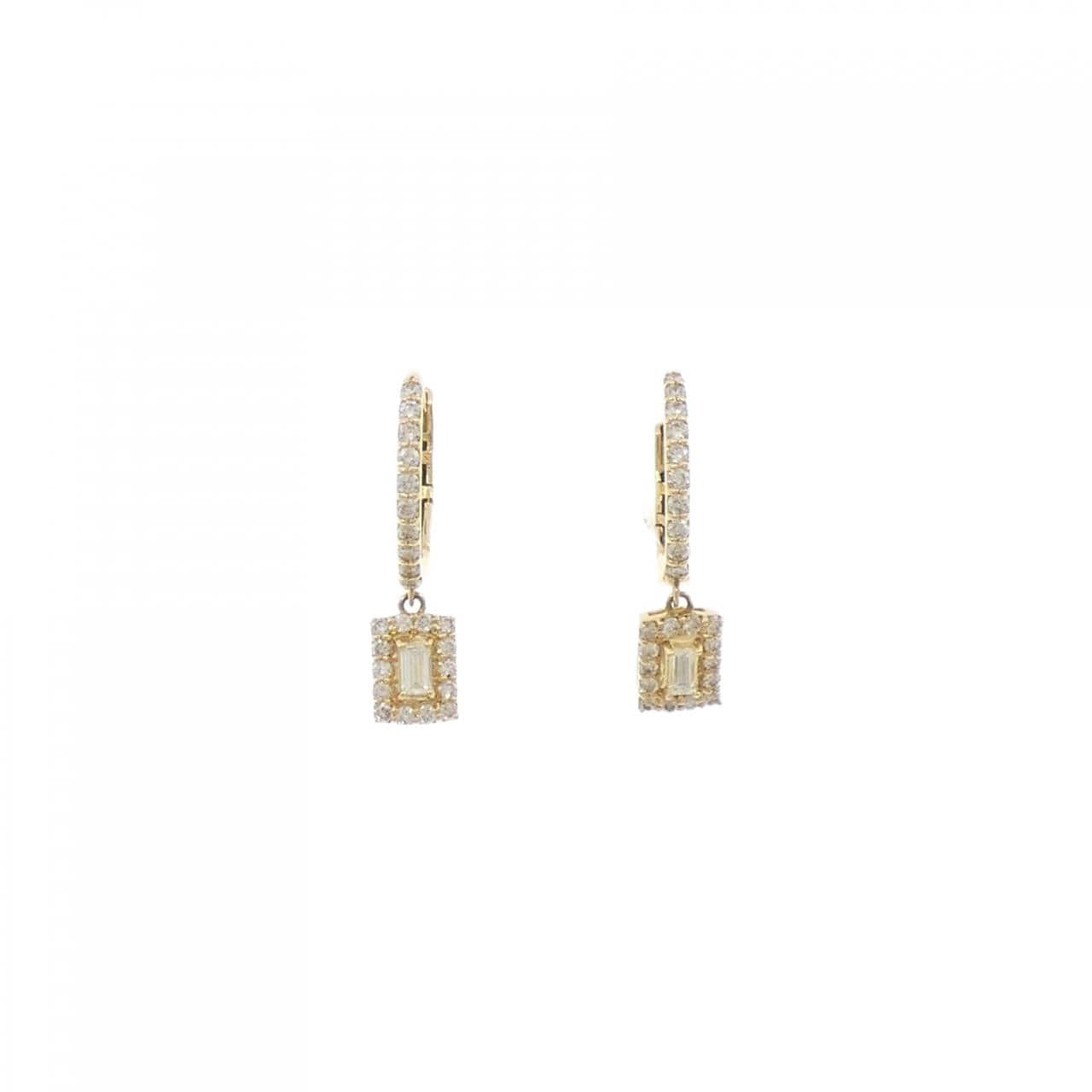 【新品】K18YG ダイヤモンド ピアス 0.50CT