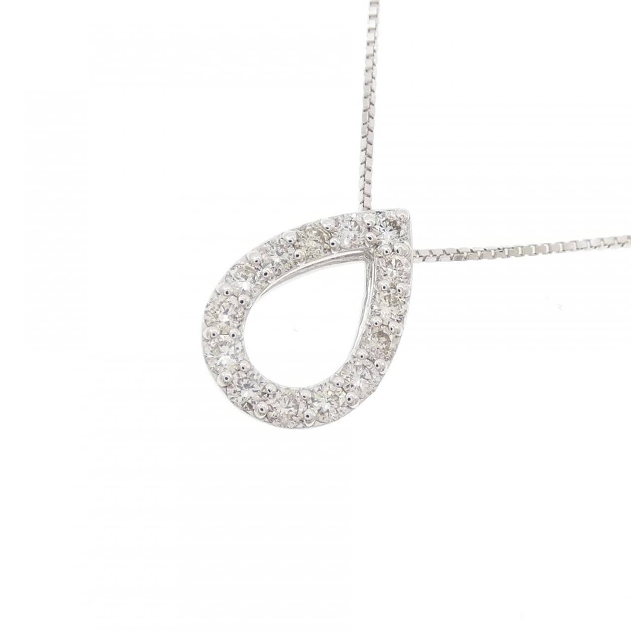 K10WG ダイヤモンド ネックレス 0.28CT