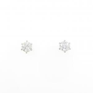 【リメイク】PT900/ST ダイヤモンド ピアス 0.300CT 0.306CT F VS2 Good