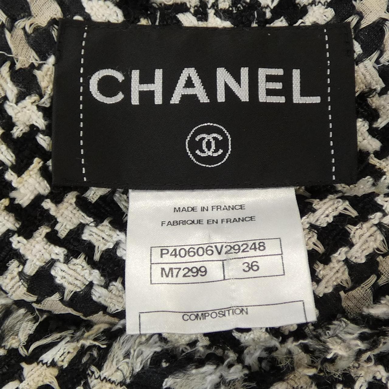 シャネル CHANEL P40606V29248 11P ノーカラージャケット