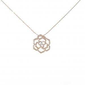 K10PG フラワー ダイヤモンド ネックレス