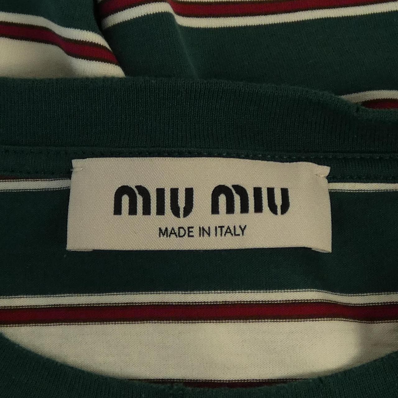 ミュウミュウ MIU MIU MIU MIUロゴ MJL014 SOOO 14RT Tシャツ