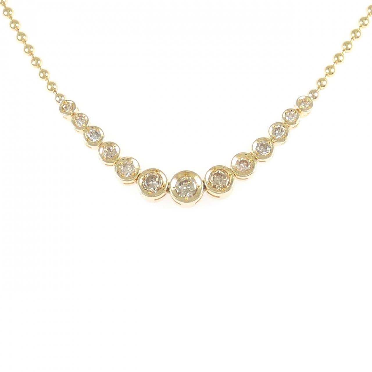 K18YG ダイヤモンド ネックレス 1.11CT