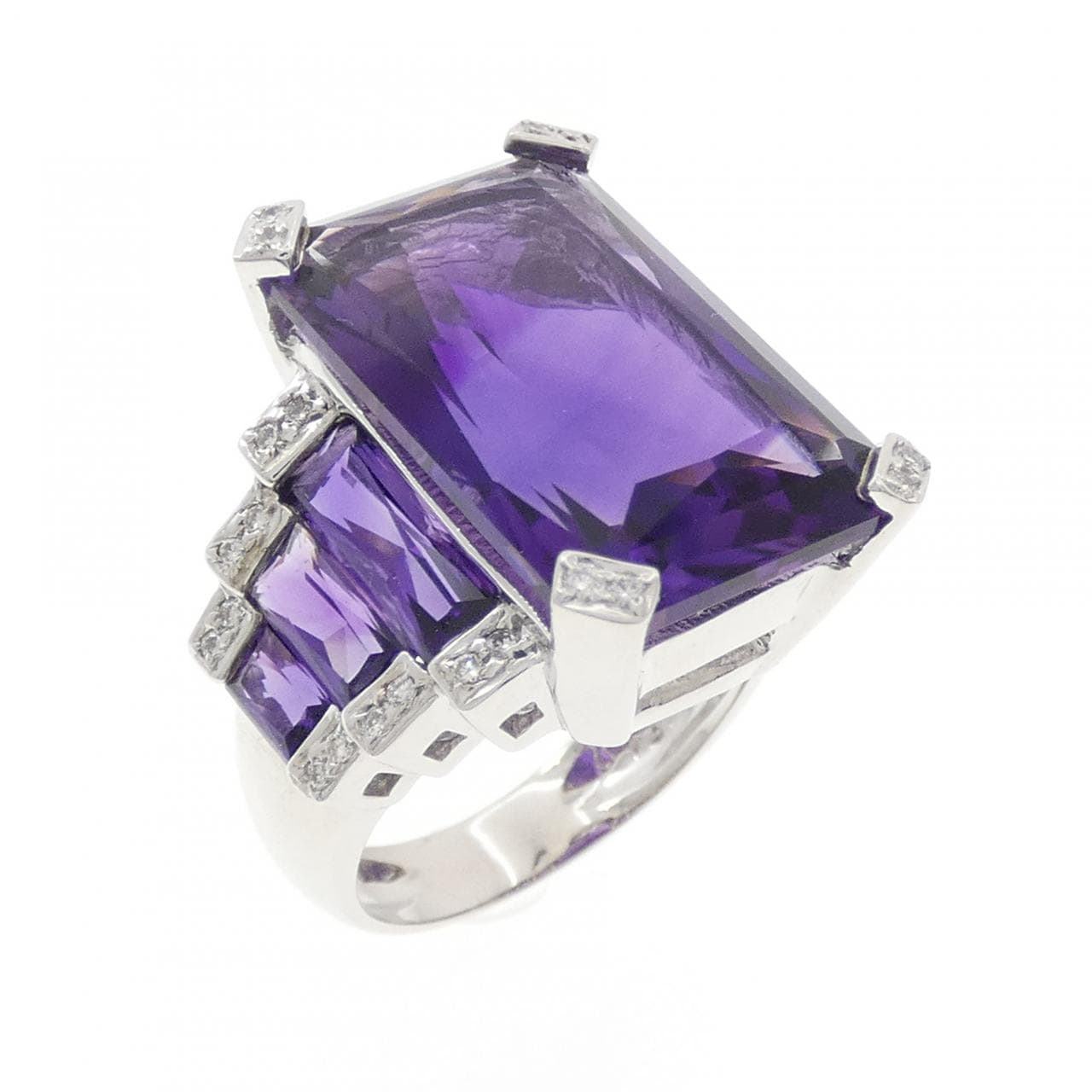 ポンテヴェキオ アメジスト リング 13.05CT