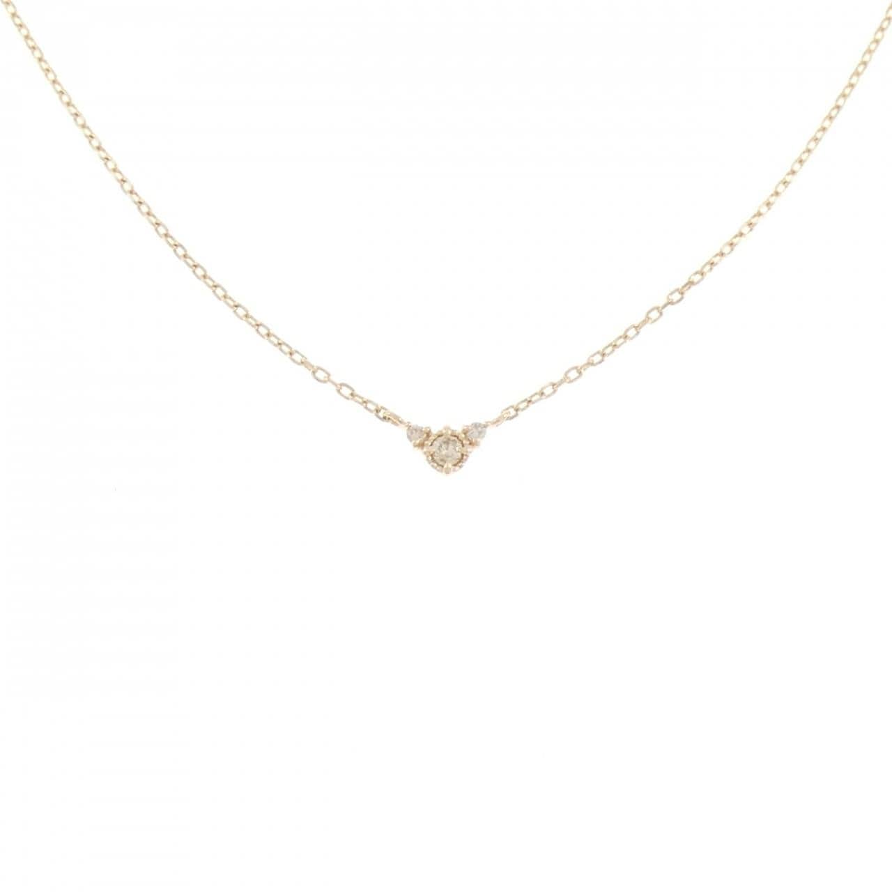 アガット ダイヤモンド ネックレス 0.03CT