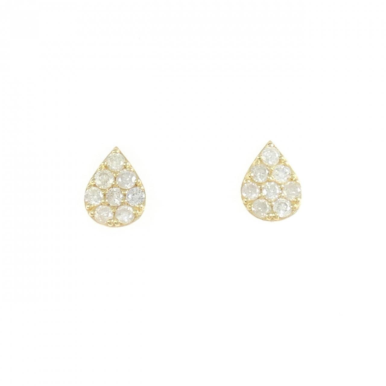 K18YG ダイヤモンド ピアス 0.40CT
