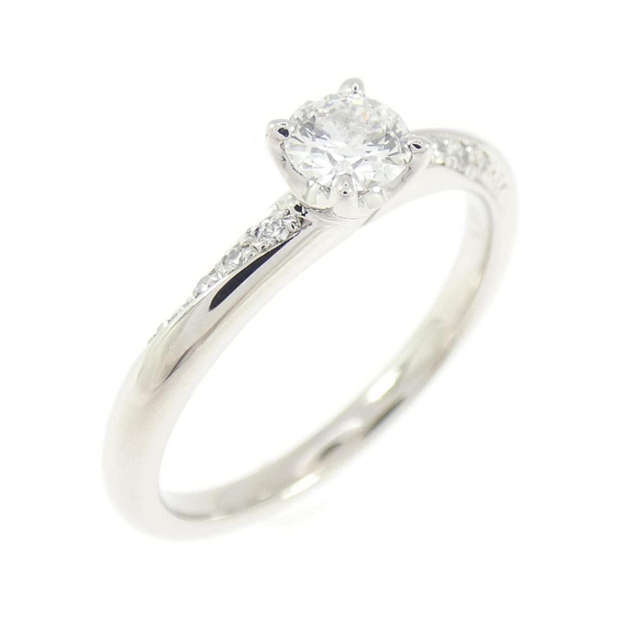 PT950 ダイヤモンド リング 0.23CT D IF 3EXT