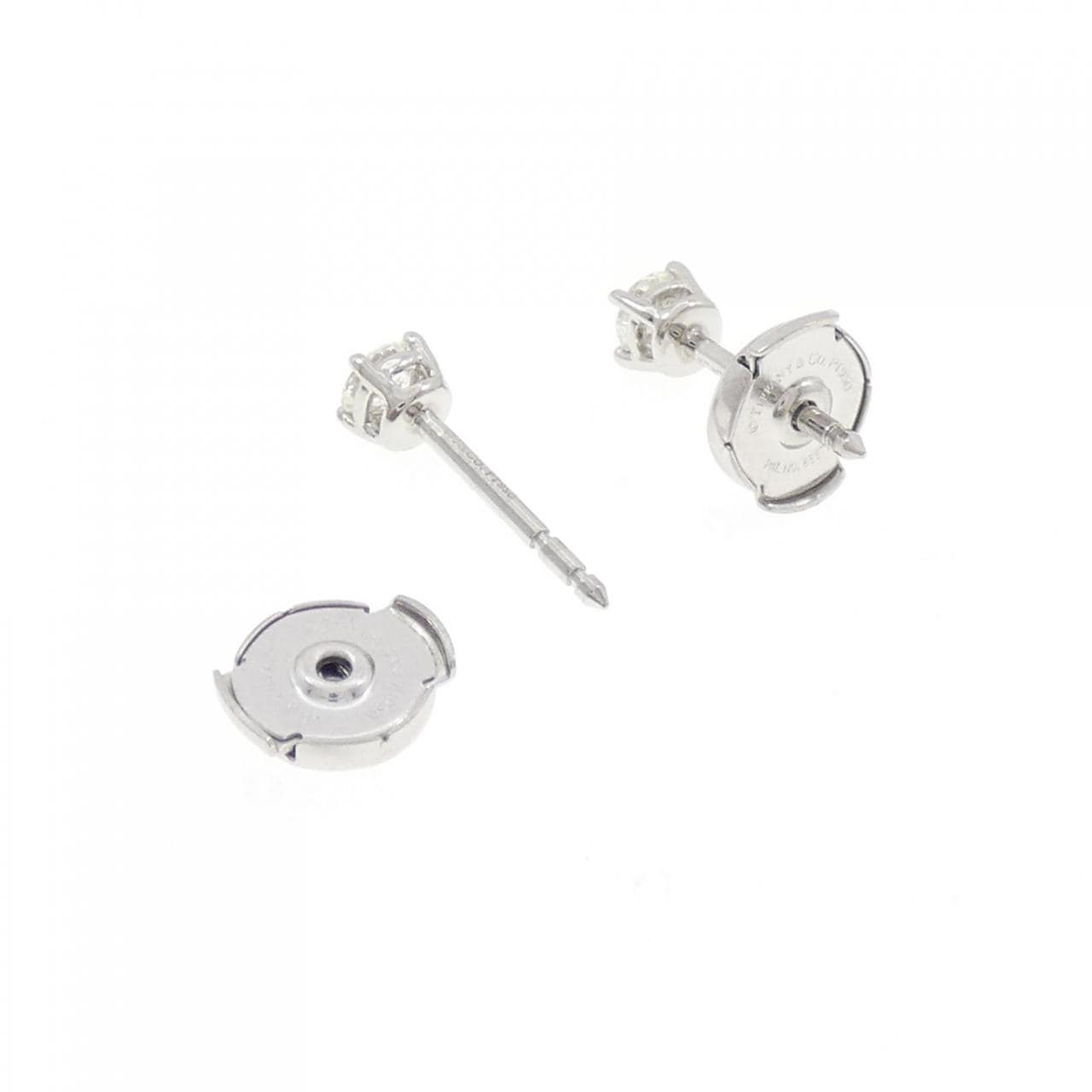 ティファニー ソリティア ピアス 0.18CT 0.18CT J VVS1 3EXT-EXT