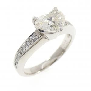 PT900 ハート ダイヤモンド リング 1.072CT