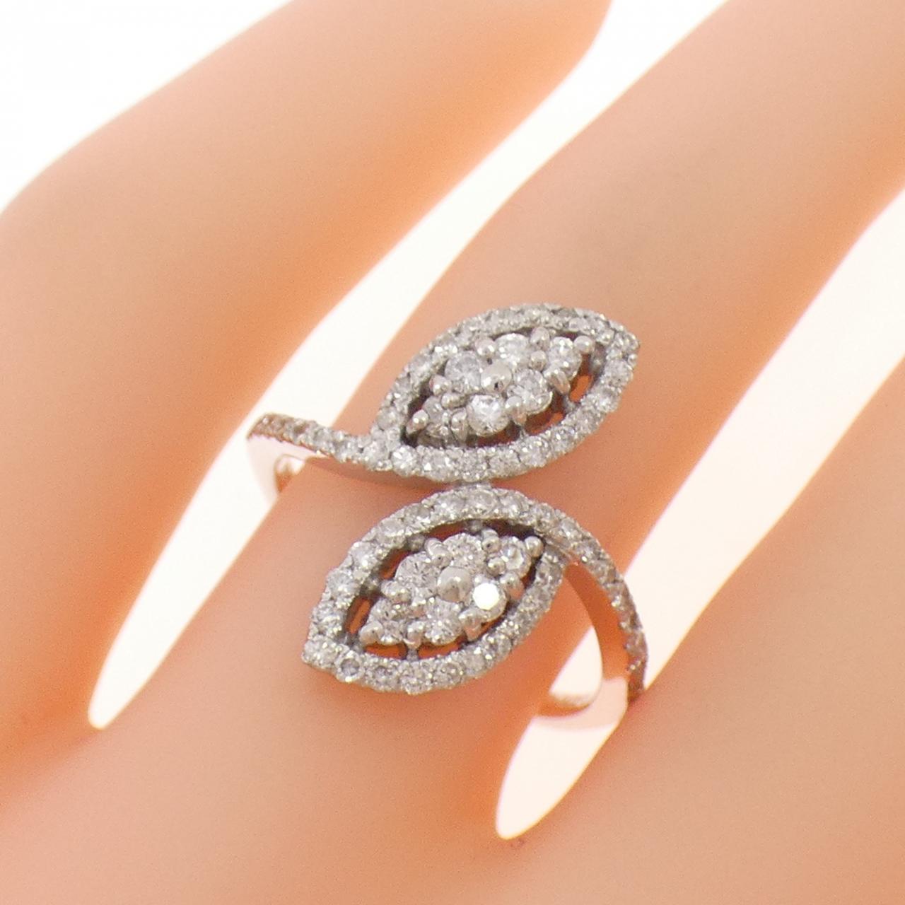 K18WG ダイヤモンド リング 0.60CT