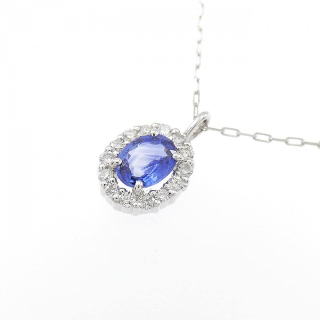 [BRAND NEW] PT Sapphire Necklace 0.20CT