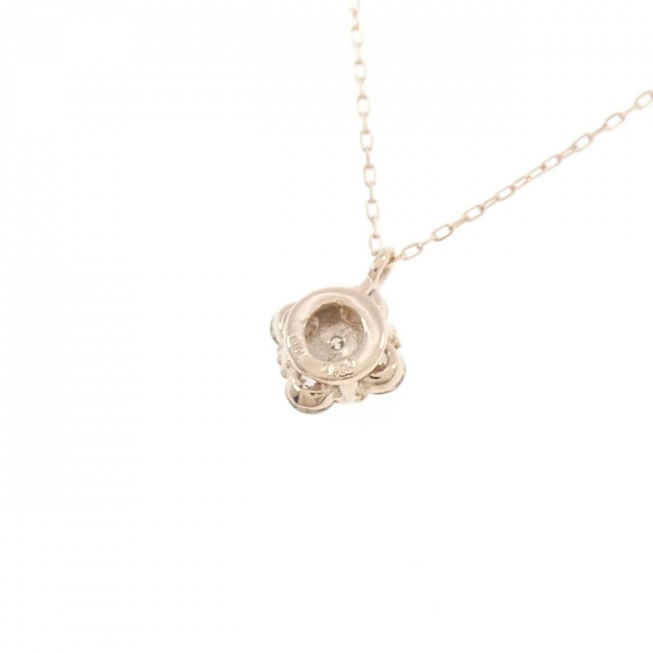 【新品】K10PG ダイヤモンド ネックレス 0.20CT