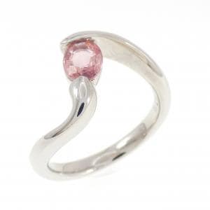 PT900 パパラチアサファイヤ リング 0.670CT