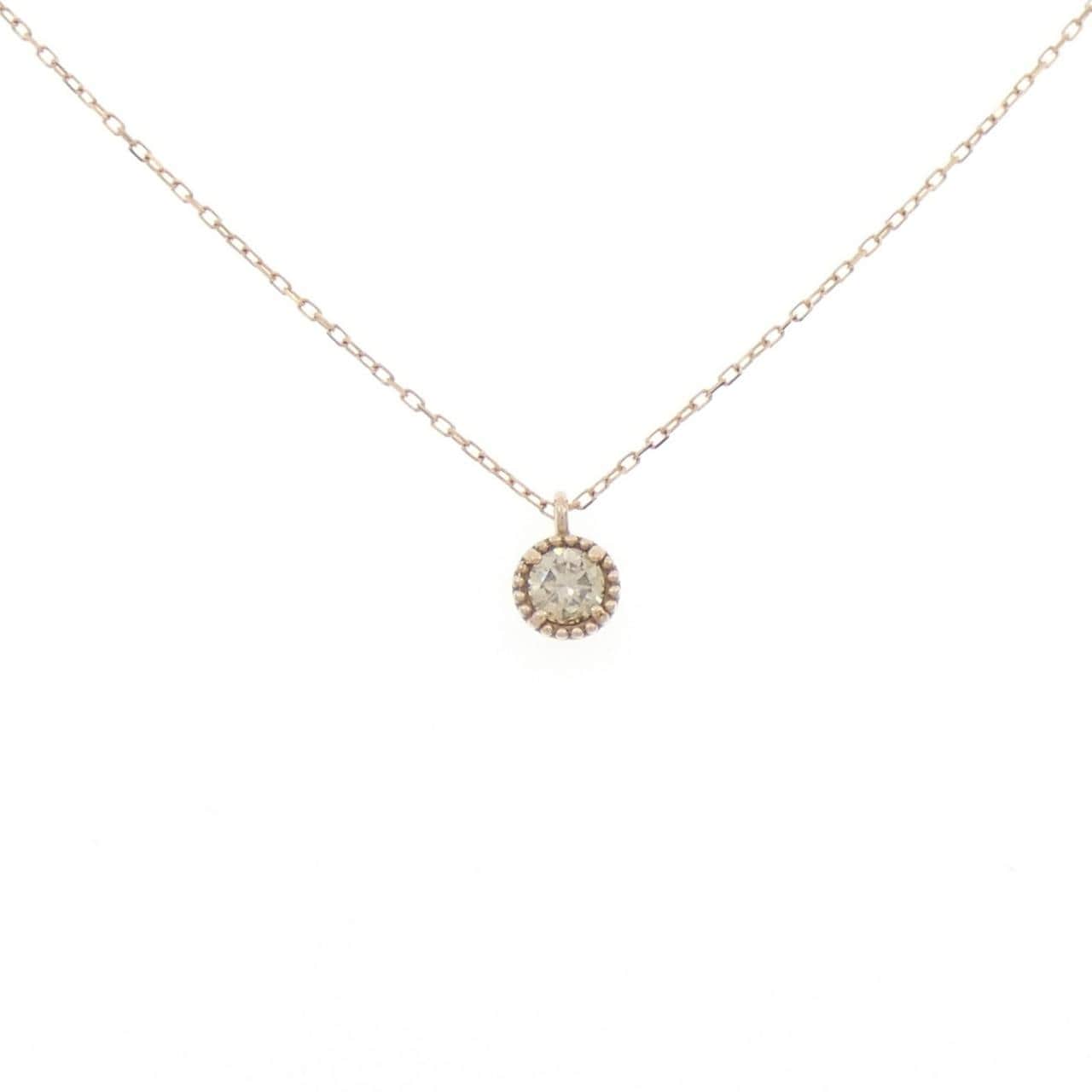 K18PG ダイヤモンド ネックレス 0.21CT