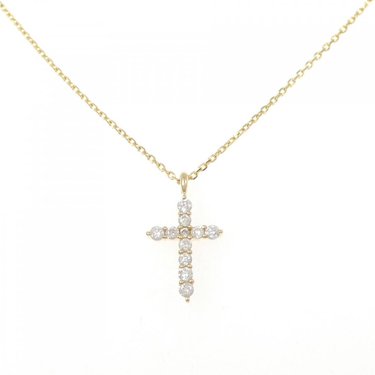 4゜C クロス ダイヤモンド ネックレス