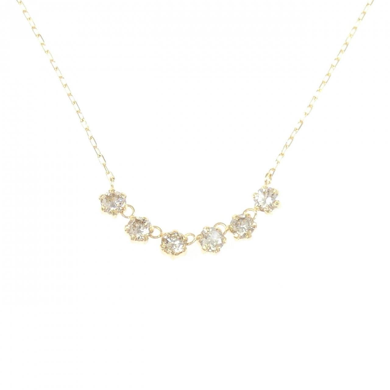 K18YG ダイヤモンド ネックレス 0.50CT
