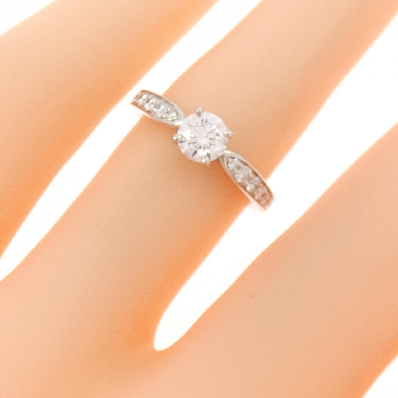 ティファニー ハーモニー リング 0.37CT D VS1 3EXT