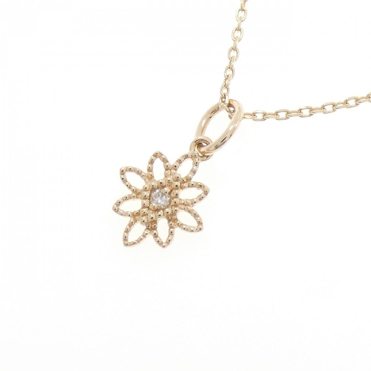 アガット ダイヤモンド ネックレス 0.01CT